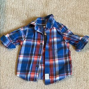 Collared Plaid Button Up shirt
